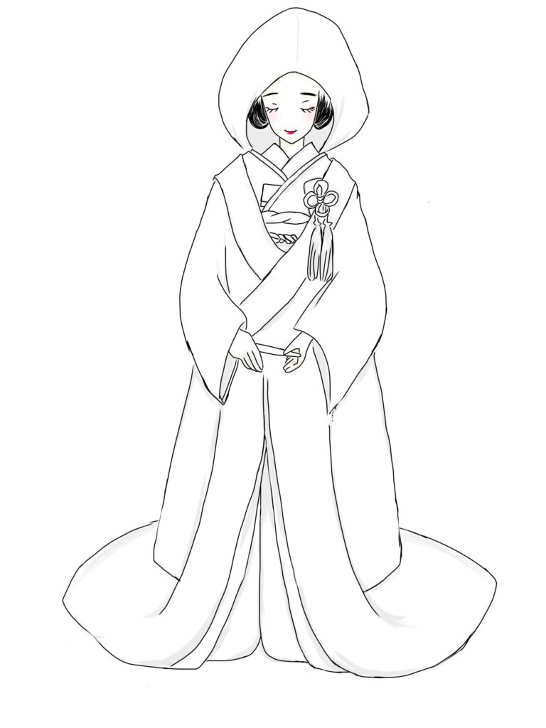 白無垢のモデル