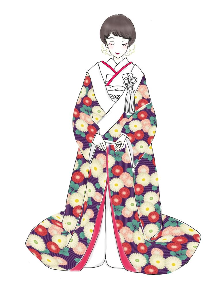 色打掛のモデル